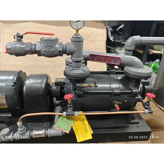 Двухступенчатый водокольцевой KLRC-125 (240м3/ч) Kinney вакуумный насос